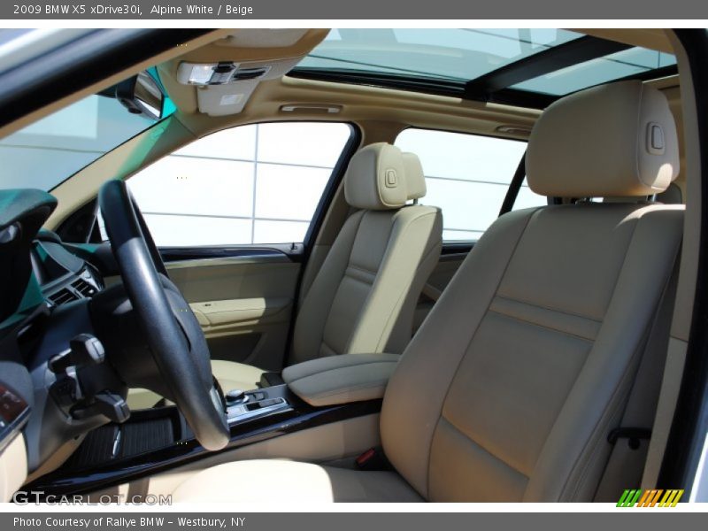 Alpine White / Beige 2009 BMW X5 xDrive30i