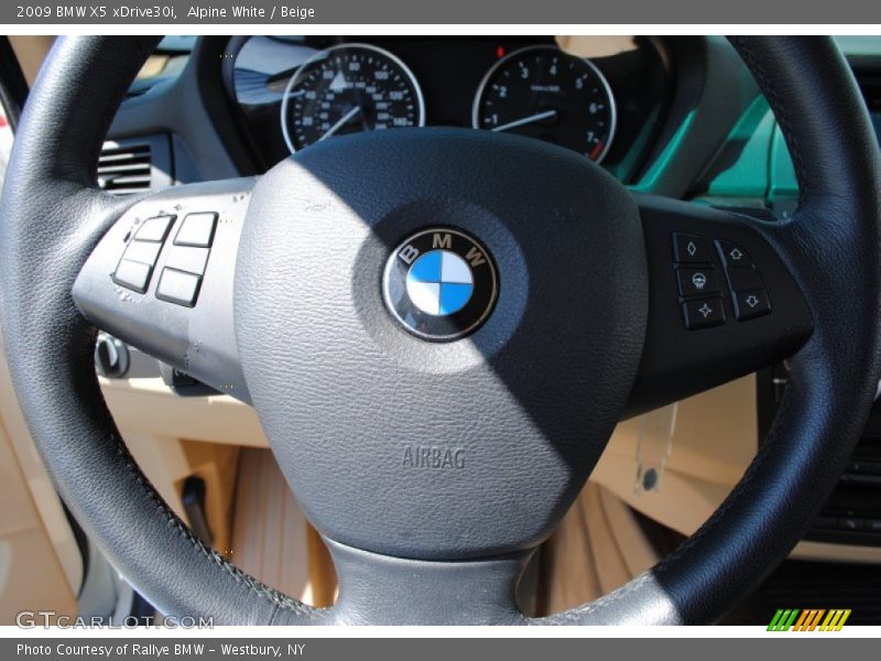 Alpine White / Beige 2009 BMW X5 xDrive30i