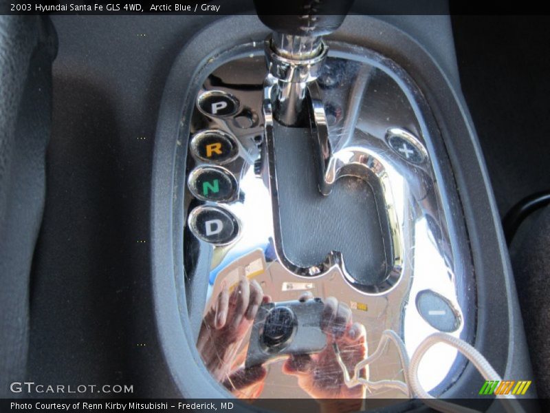 Arctic Blue / Gray 2003 Hyundai Santa Fe GLS 4WD