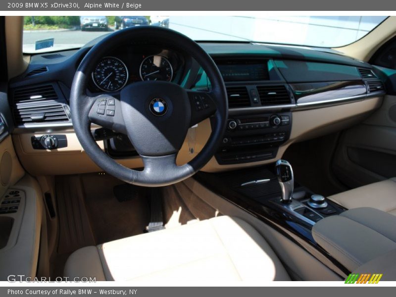 Alpine White / Beige 2009 BMW X5 xDrive30i