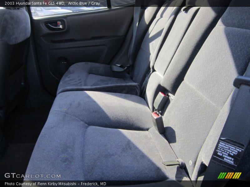 Arctic Blue / Gray 2003 Hyundai Santa Fe GLS 4WD