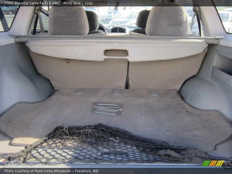 Arctic Blue / Gray 2003 Hyundai Santa Fe GLS 4WD