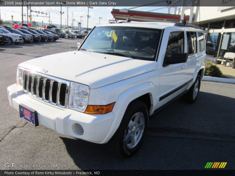 Stone White / Dark Slate Gray 2008 Jeep Commander Sport 4x4
