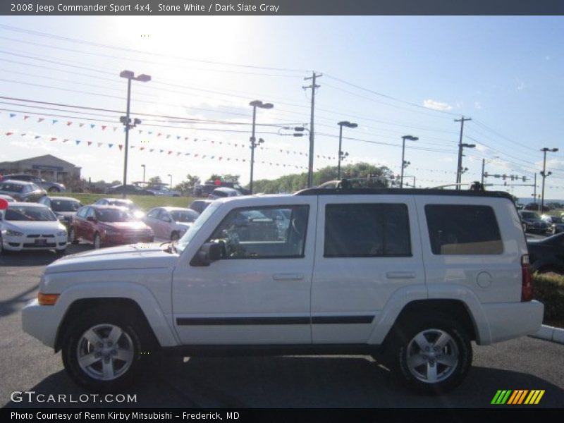 Stone White / Dark Slate Gray 2008 Jeep Commander Sport 4x4