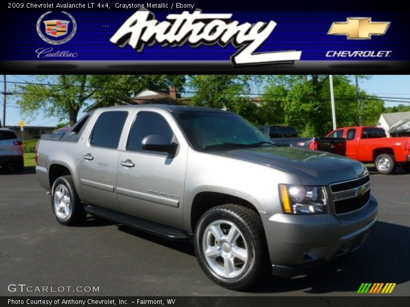 Graystone Metallic / Ebony 2009 Chevrolet Avalanche LT 4x4