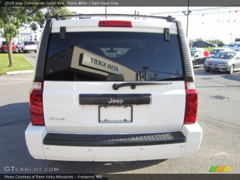 Stone White / Dark Slate Gray 2008 Jeep Commander Sport 4x4