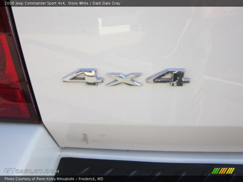 Stone White / Dark Slate Gray 2008 Jeep Commander Sport 4x4