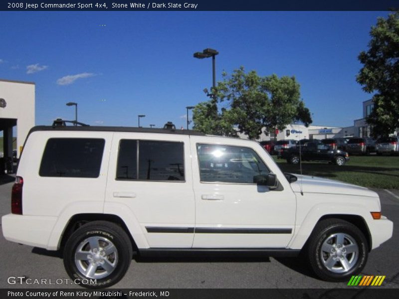 Stone White / Dark Slate Gray 2008 Jeep Commander Sport 4x4