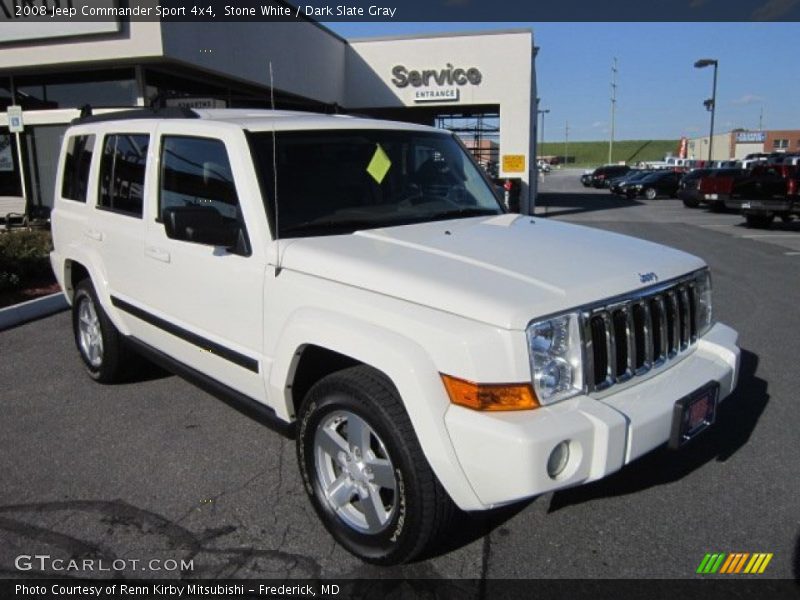 Stone White / Dark Slate Gray 2008 Jeep Commander Sport 4x4