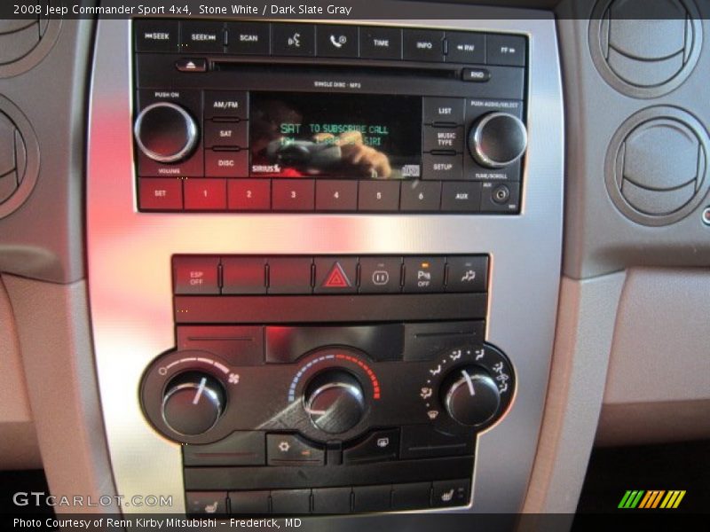 Stone White / Dark Slate Gray 2008 Jeep Commander Sport 4x4