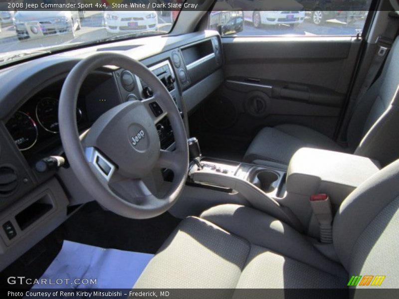 Stone White / Dark Slate Gray 2008 Jeep Commander Sport 4x4