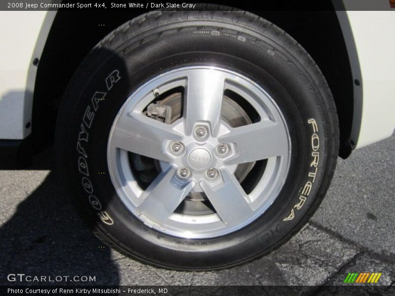 Stone White / Dark Slate Gray 2008 Jeep Commander Sport 4x4