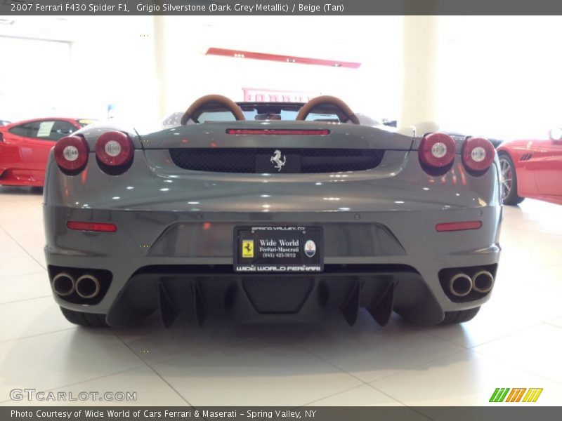 Grigio Silverstone (Dark Grey Metallic) / Beige (Tan) 2007 Ferrari F430 Spider F1