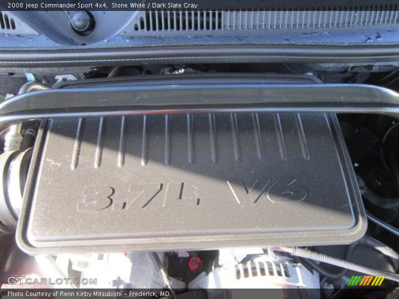Stone White / Dark Slate Gray 2008 Jeep Commander Sport 4x4