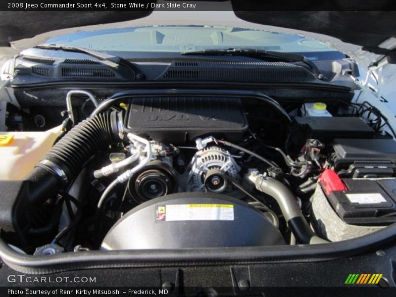 Stone White / Dark Slate Gray 2008 Jeep Commander Sport 4x4