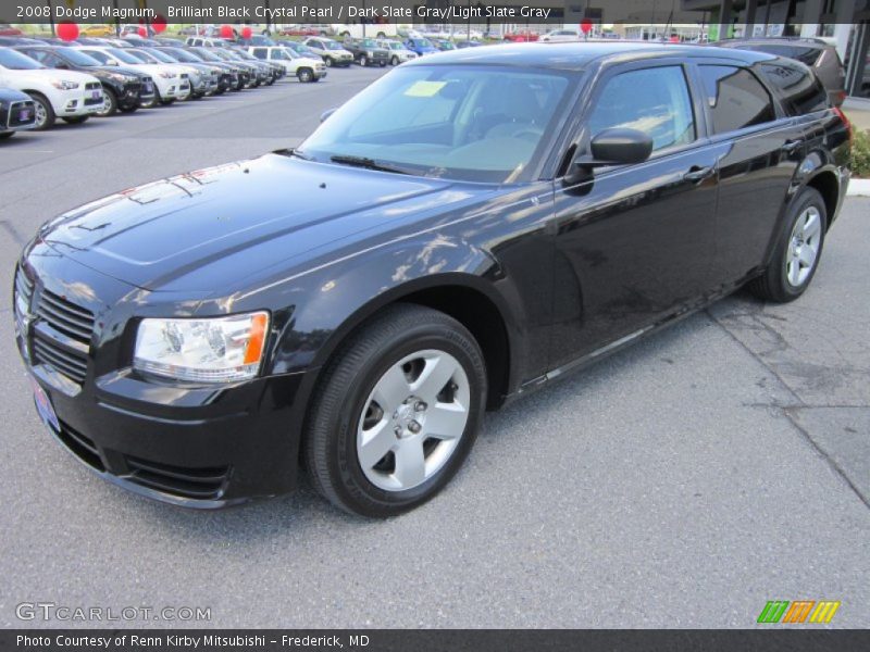 Brilliant Black Crystal Pearl / Dark Slate Gray/Light Slate Gray 2008 Dodge Magnum