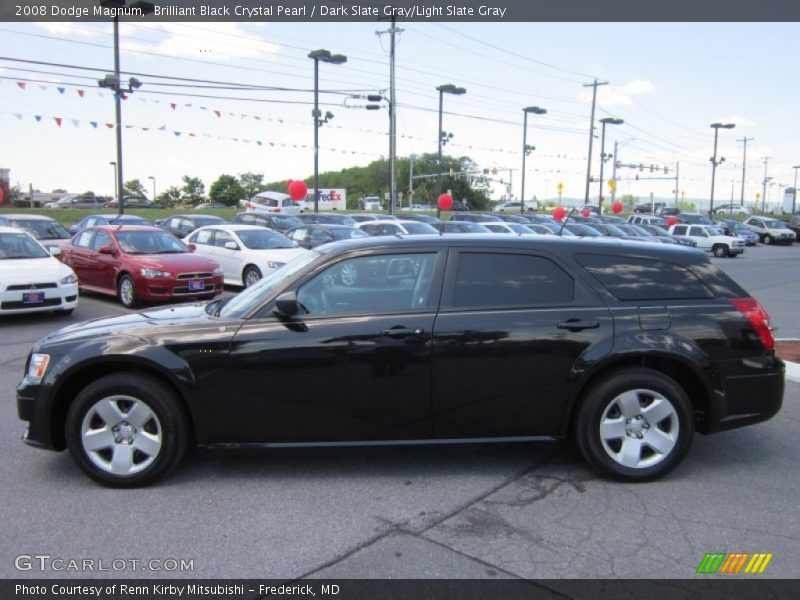 Brilliant Black Crystal Pearl / Dark Slate Gray/Light Slate Gray 2008 Dodge Magnum