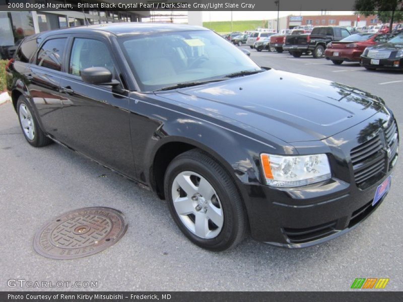 Brilliant Black Crystal Pearl / Dark Slate Gray/Light Slate Gray 2008 Dodge Magnum