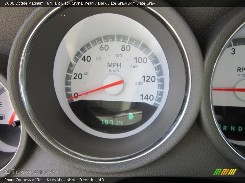 Brilliant Black Crystal Pearl / Dark Slate Gray/Light Slate Gray 2008 Dodge Magnum