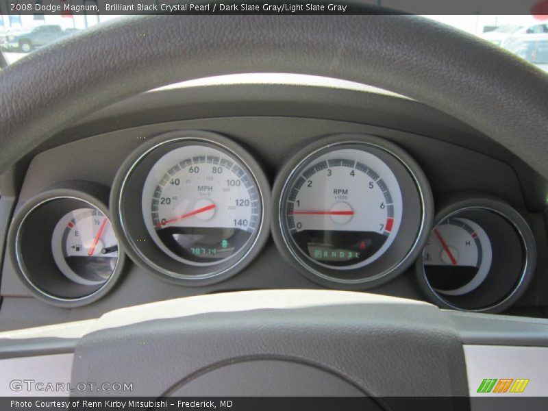 Brilliant Black Crystal Pearl / Dark Slate Gray/Light Slate Gray 2008 Dodge Magnum