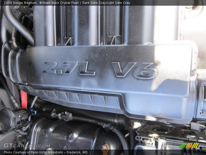 Brilliant Black Crystal Pearl / Dark Slate Gray/Light Slate Gray 2008 Dodge Magnum