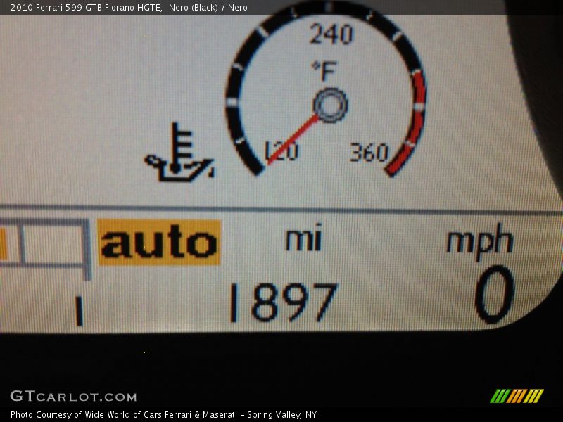  2010 599 GTB Fiorano HGTE HGTE Gauges