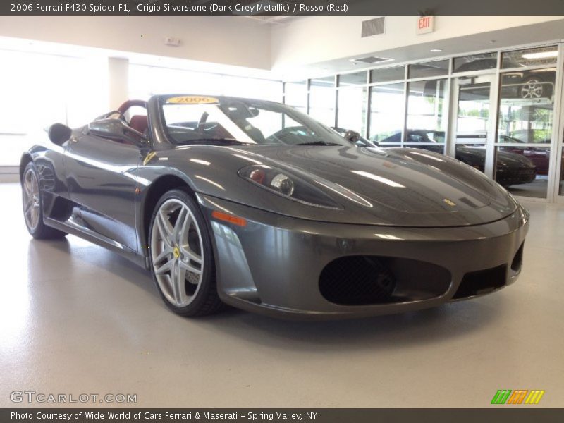 Grigio Silverstone (Dark Grey Metallic) / Rosso (Red) 2006 Ferrari F430 Spider F1
