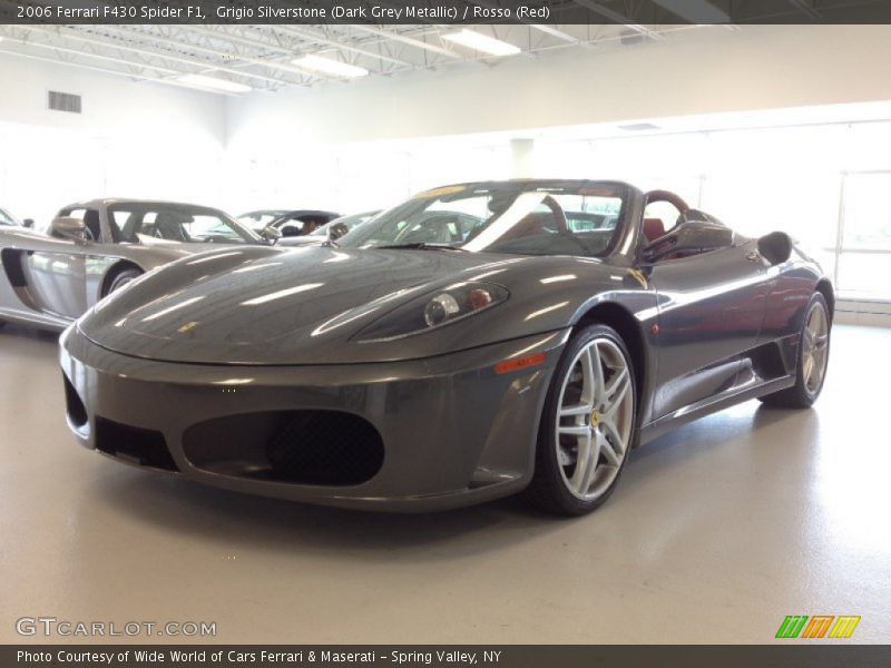 Grigio Silverstone (Dark Grey Metallic) / Rosso (Red) 2006 Ferrari F430 Spider F1