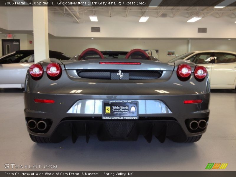Grigio Silverstone (Dark Grey Metallic) / Rosso (Red) 2006 Ferrari F430 Spider F1