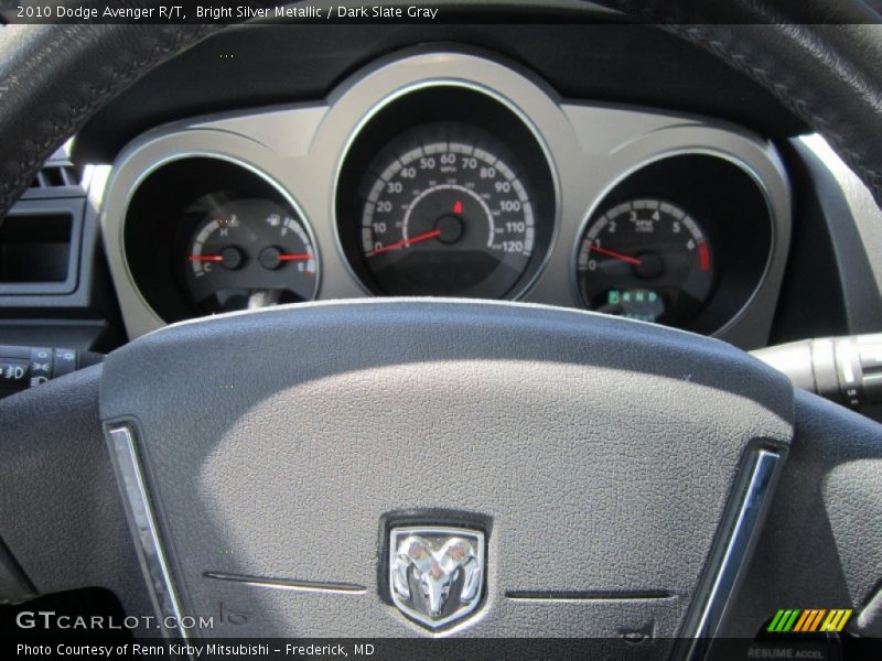 Bright Silver Metallic / Dark Slate Gray 2010 Dodge Avenger R/T