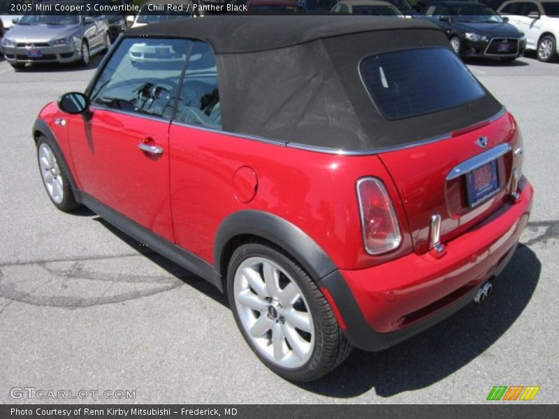 Chili Red / Panther Black 2005 Mini Cooper S Convertible