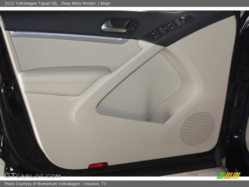 Deep Black Metallic / Beige 2012 Volkswagen Tiguan SEL