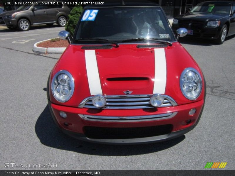 Chili Red / Panther Black 2005 Mini Cooper S Convertible