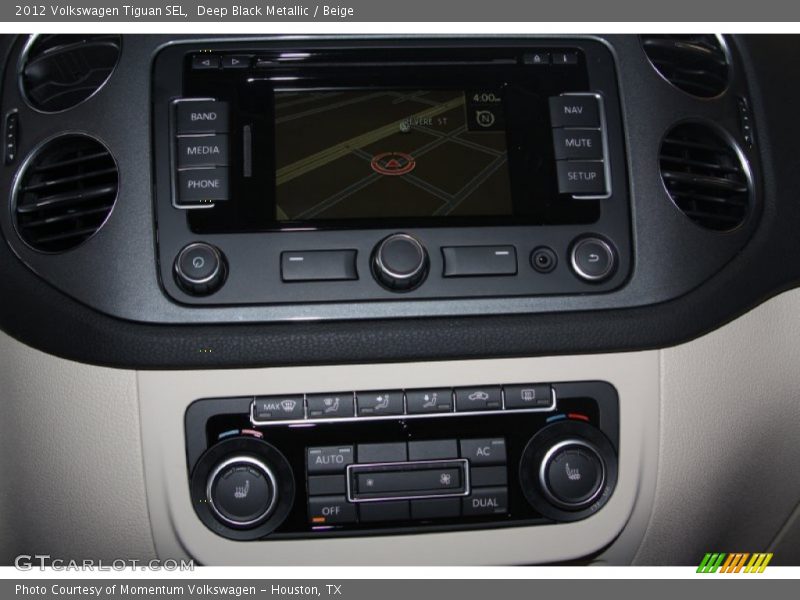 Deep Black Metallic / Beige 2012 Volkswagen Tiguan SEL