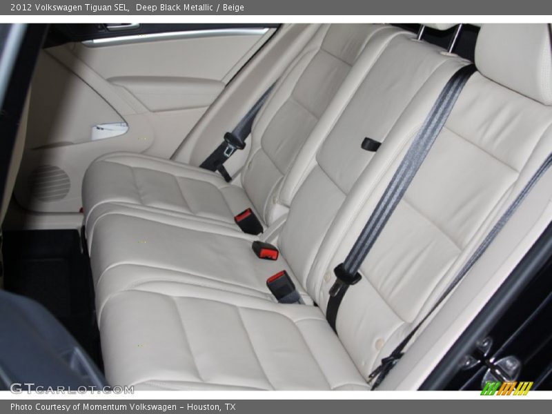 Deep Black Metallic / Beige 2012 Volkswagen Tiguan SEL