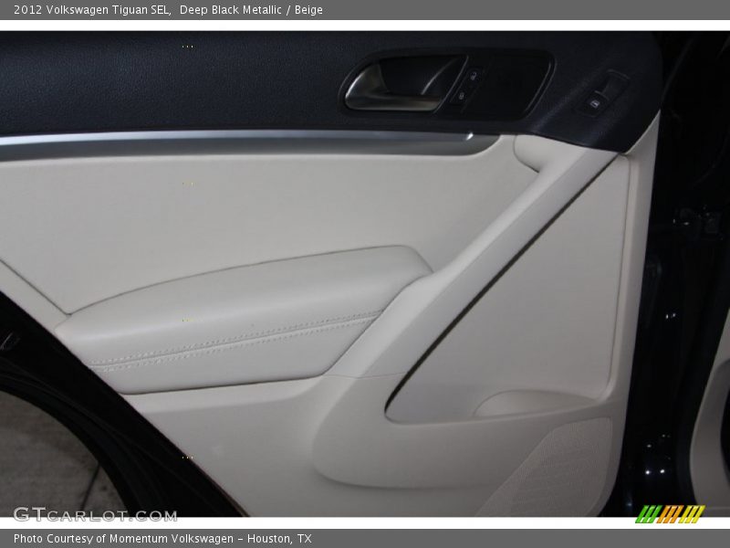 Deep Black Metallic / Beige 2012 Volkswagen Tiguan SEL