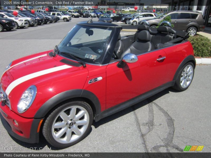 Chili Red / Panther Black 2005 Mini Cooper S Convertible