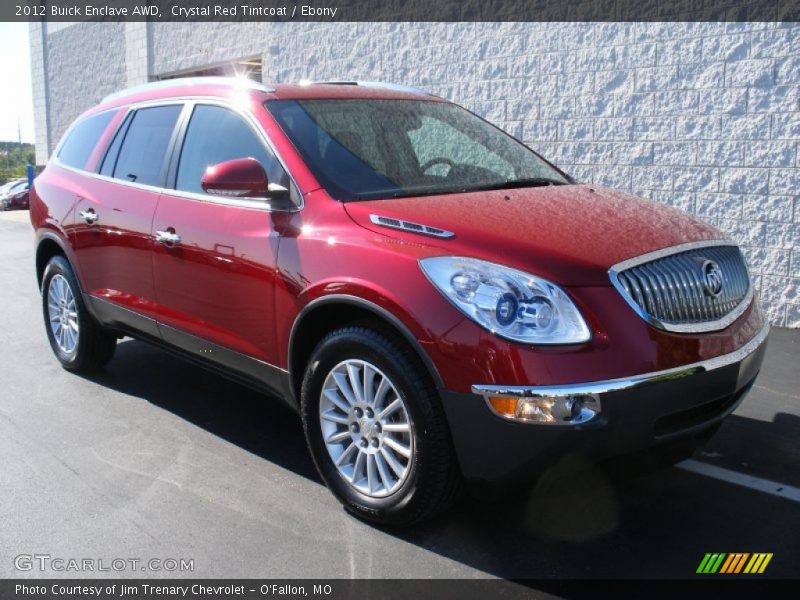 Crystal Red Tintcoat / Ebony 2012 Buick Enclave AWD