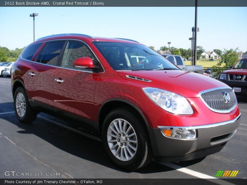 Crystal Red Tintcoat / Ebony 2012 Buick Enclave AWD