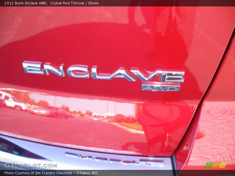 Crystal Red Tintcoat / Ebony 2012 Buick Enclave AWD