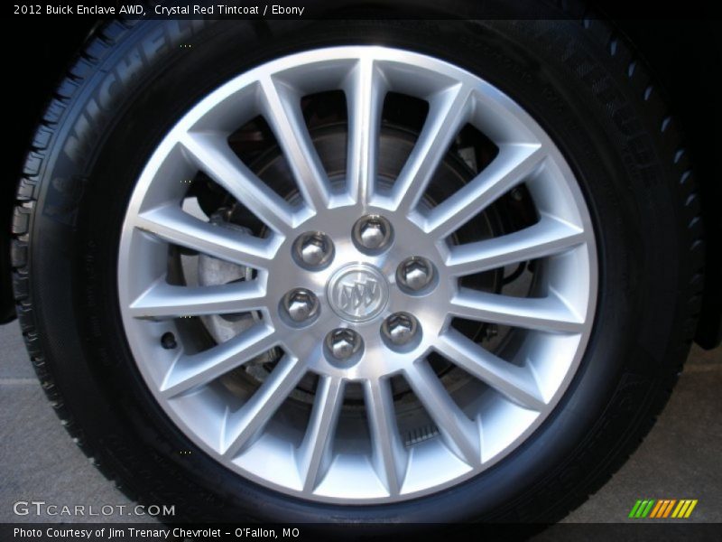Crystal Red Tintcoat / Ebony 2012 Buick Enclave AWD