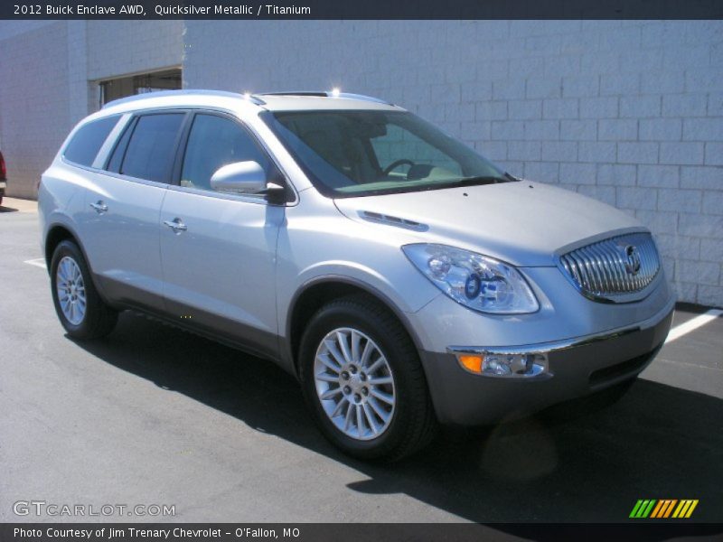Quicksilver Metallic / Titanium 2012 Buick Enclave AWD