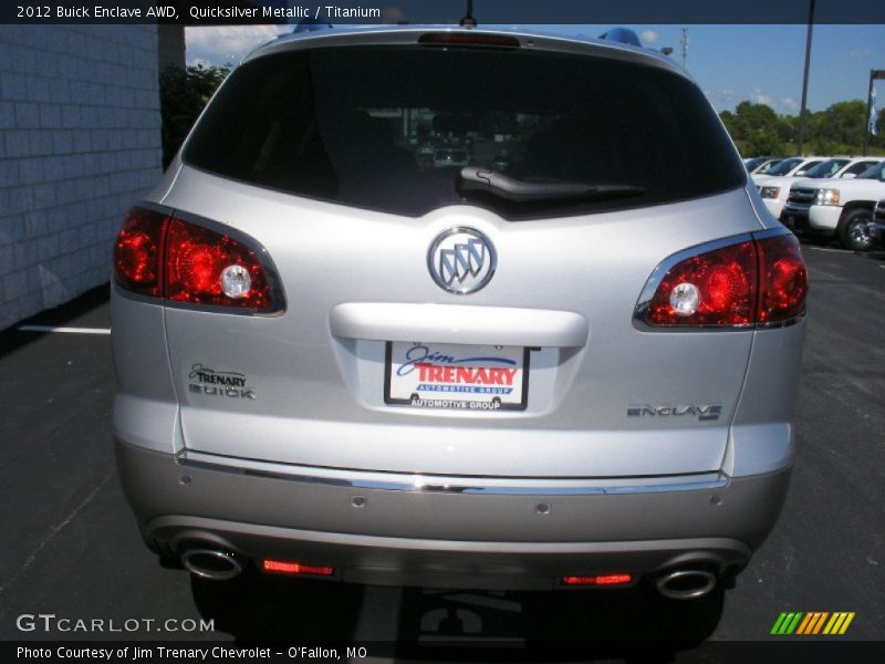 Quicksilver Metallic / Titanium 2012 Buick Enclave AWD