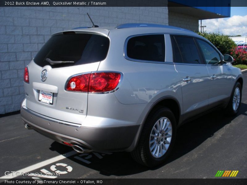 Quicksilver Metallic / Titanium 2012 Buick Enclave AWD