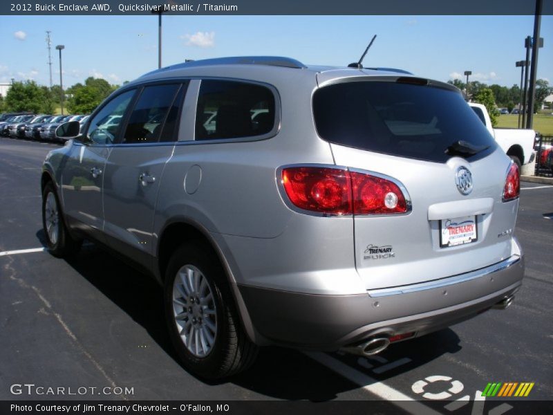 Quicksilver Metallic / Titanium 2012 Buick Enclave AWD