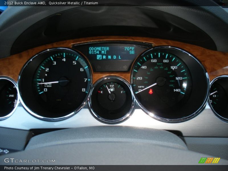 Quicksilver Metallic / Titanium 2012 Buick Enclave AWD