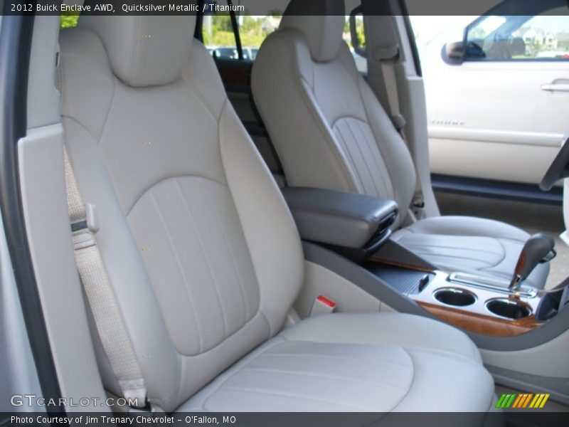 Quicksilver Metallic / Titanium 2012 Buick Enclave AWD