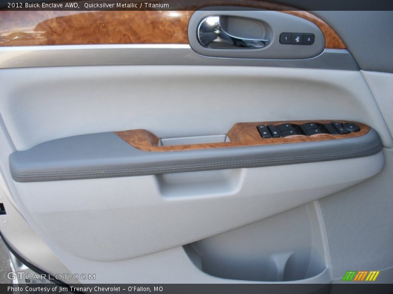 Quicksilver Metallic / Titanium 2012 Buick Enclave AWD