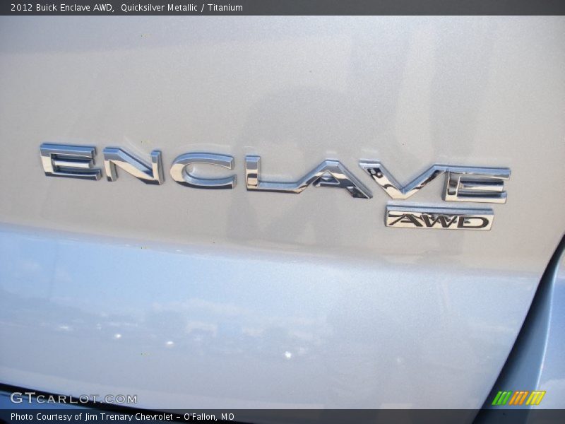 Quicksilver Metallic / Titanium 2012 Buick Enclave AWD