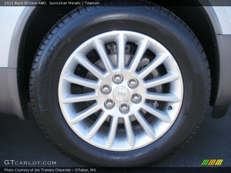 Quicksilver Metallic / Titanium 2012 Buick Enclave AWD